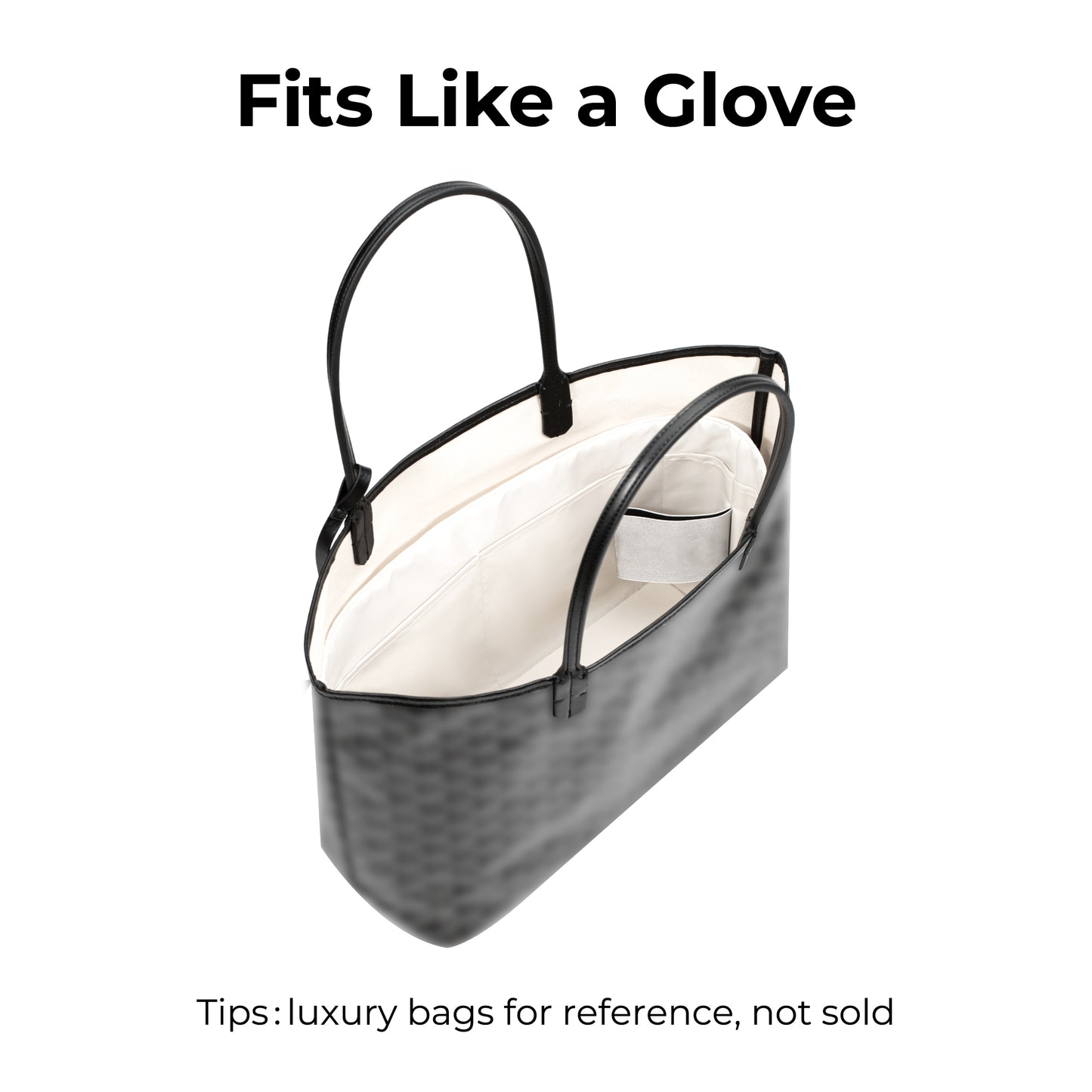 Tote Bag Organizer Insert for GOYARD Saint Louis GM Bag ( Craie )