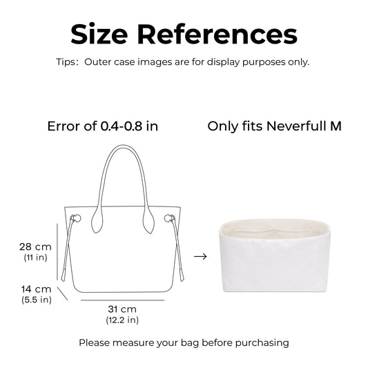 Handbag Organizer Insert for LV Neverfull M( Craie)