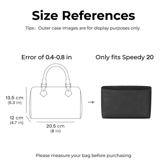 Handbag Organizer Insert for LV Speedy20( Matte Black)