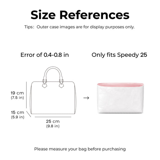 Handbag Organizer Insert for LV Speedy25( Rose Sakura)