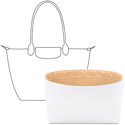 Handbag Organizer Insert for Le Pliage Original M Tote Bag(Vanile)