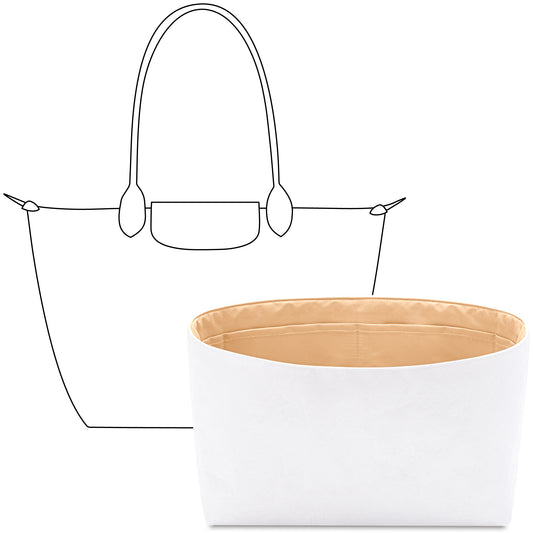 Handbag Organizer Insert for Le Pliage Original M Tote Bag(Vanile)