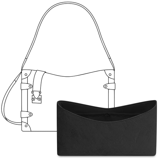 Handbag Organizer Insert for LV Side Trunk MM  ( Matte Black )