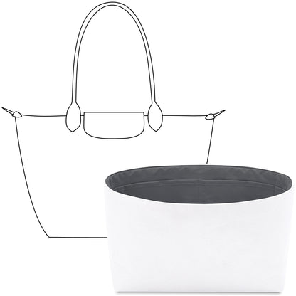 Handbag Organizer Insert for Le Pliage Original M Tote Bag( Slate Gray)