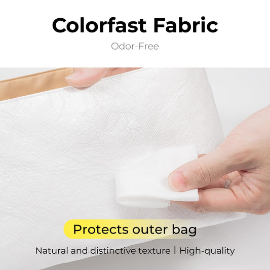 FANJI Project Handbag Organizer Insert Compatible with Cyme Large Bag,Custom Fit Inside Premium Lightweight Water Resistant Purse Insert (Vanile, Fits-Cyme Large)