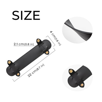 FANJI Project Leather Shoulder Strap Pads for CHANEL 22 Bag,Comfortable Handbag Purse Strap Protector for Tote Bag Detachable Replacement Pressure Relief Cover for Handbag(Black)