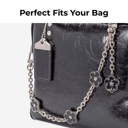 FANJI Project Tote Bag Chain for COACH Cube Rogue Handbag,Replacement Extension Chain for Purse Shoulder Bags Handle Bag Chain Straps Accessories(Black)