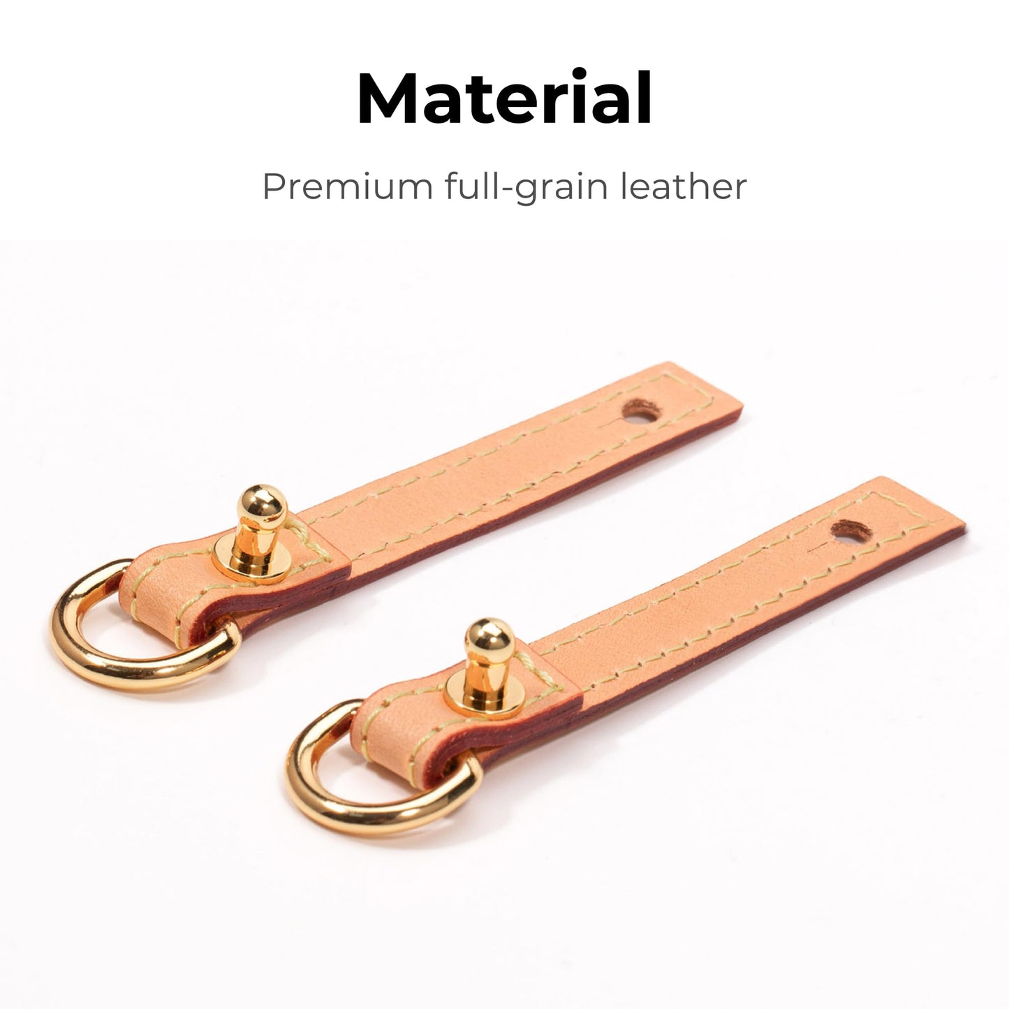Luxury Bag Shoulder Strap Protective Clips-Anti-wear Buckle for Lv Diane Shoulder Strap,Premium Full-grain Leather Bag Hardware Protection