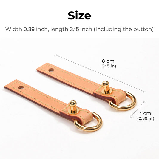 Luxury Bag Shoulder Strap Protective Clips-Anti-wear Buckle for Lv Diane Shoulder Strap,Premium Full-grain Leather Bag Hardware Protection