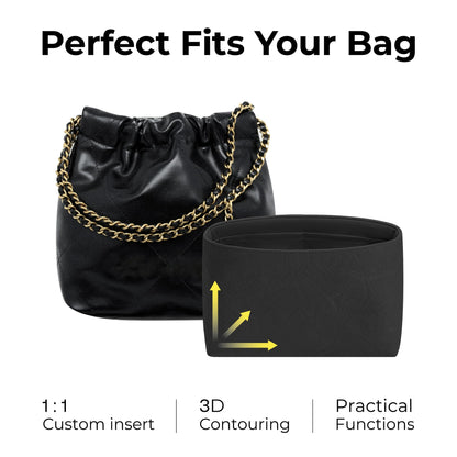 FANJI Project Bag Organizer Insert for CHANEL 22 Mini Handbag,and Premium Full Grain Leather Protection for 22 Bag